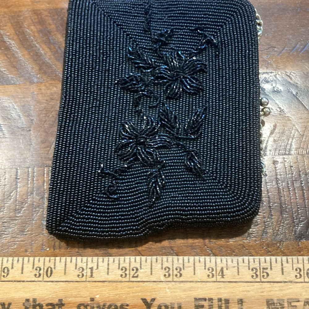 vintage Walborg black beaded evening bag - Picture 8 of 9
